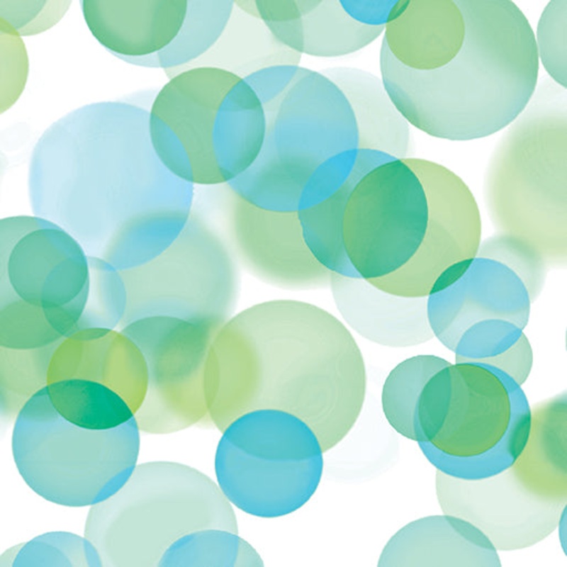 Blue/Green Bubbles 108" Ocean Cotton Wideback Fabric - ( 1 3/4 Yard Pack )