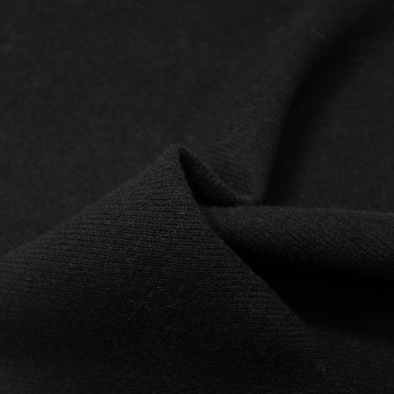 Dean Black Wool Twill Fabric