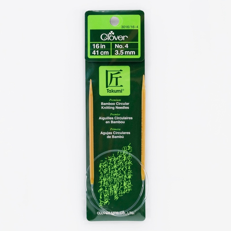 Takumi Bamboo Knitting Needles Circular 16" No. 4 (3.50mm)