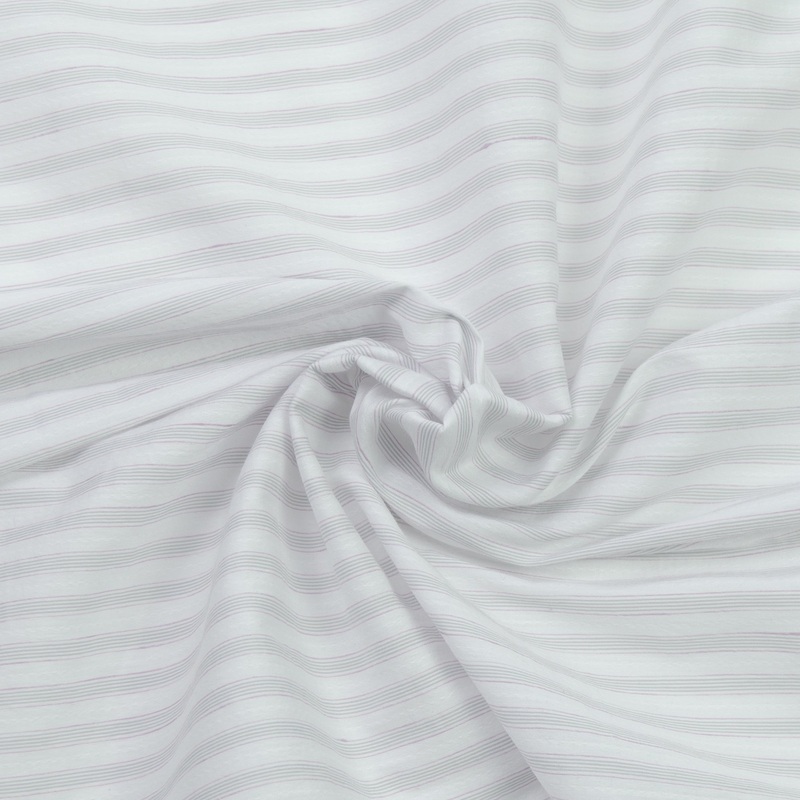 Reagan Striped Woven Cotton Blend Fabric