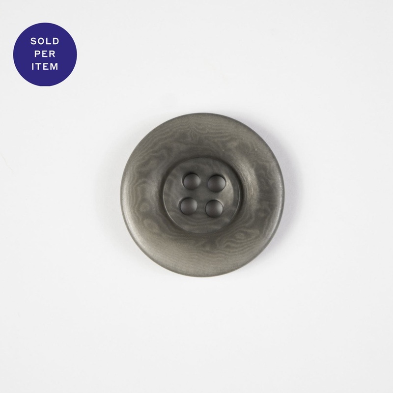Zo Grey 4-Hole Plastic Button