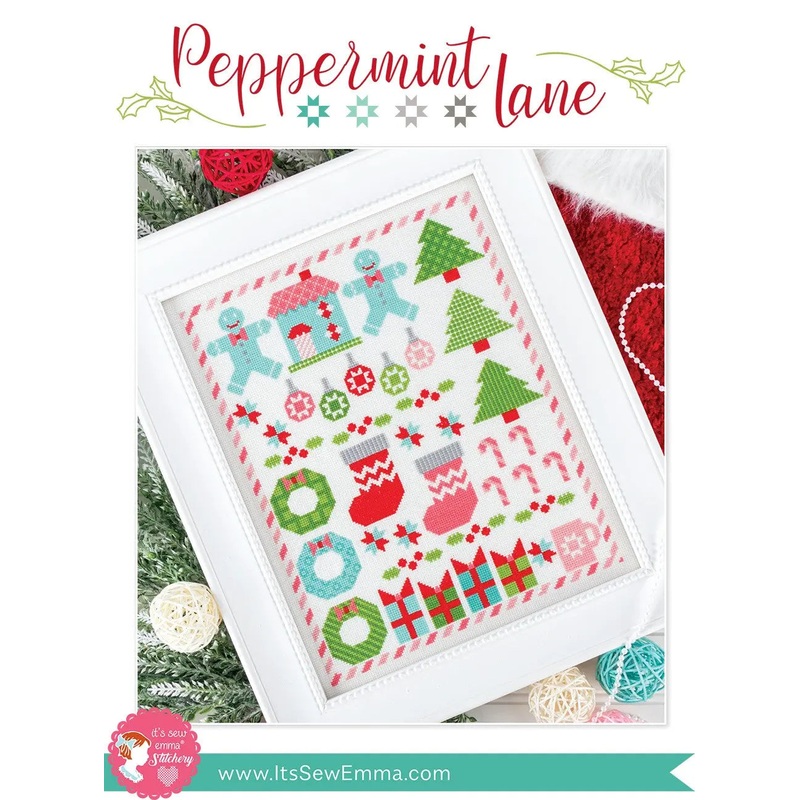 Peppermint Lane Cross Stitch Pattern