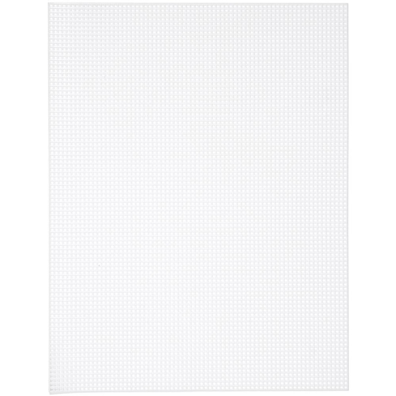 Rectangular White Plastic Canvas