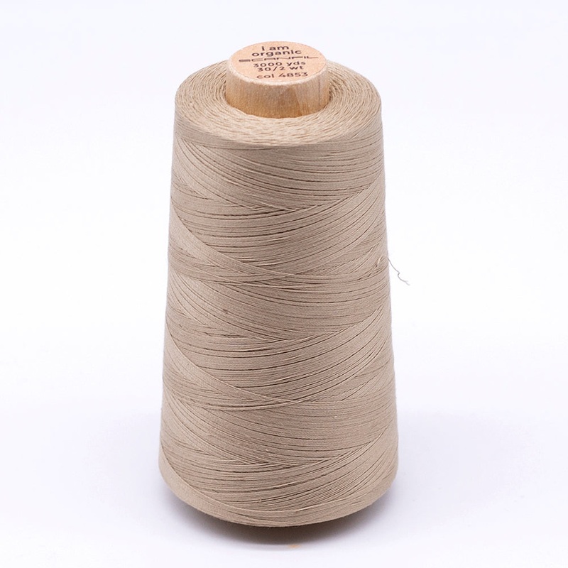 SCANFIL 30wt Organic Pima Cotton Thread 3000 yd Cone - 4853 Safari
