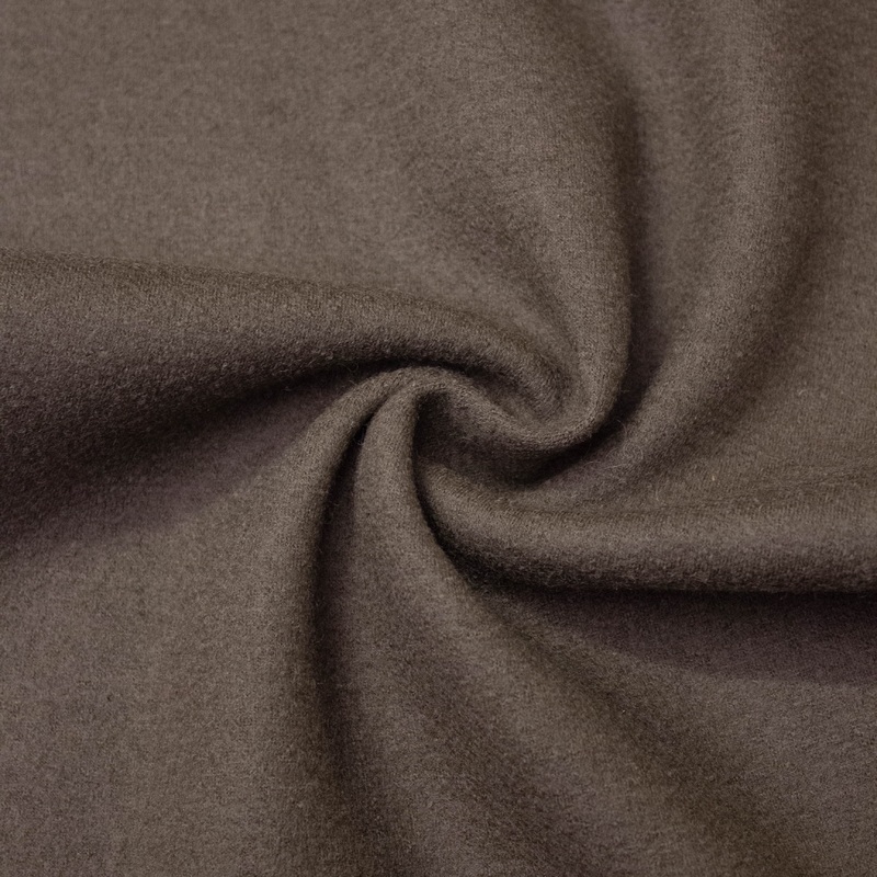 Sion Brown Wool Knit Fabric