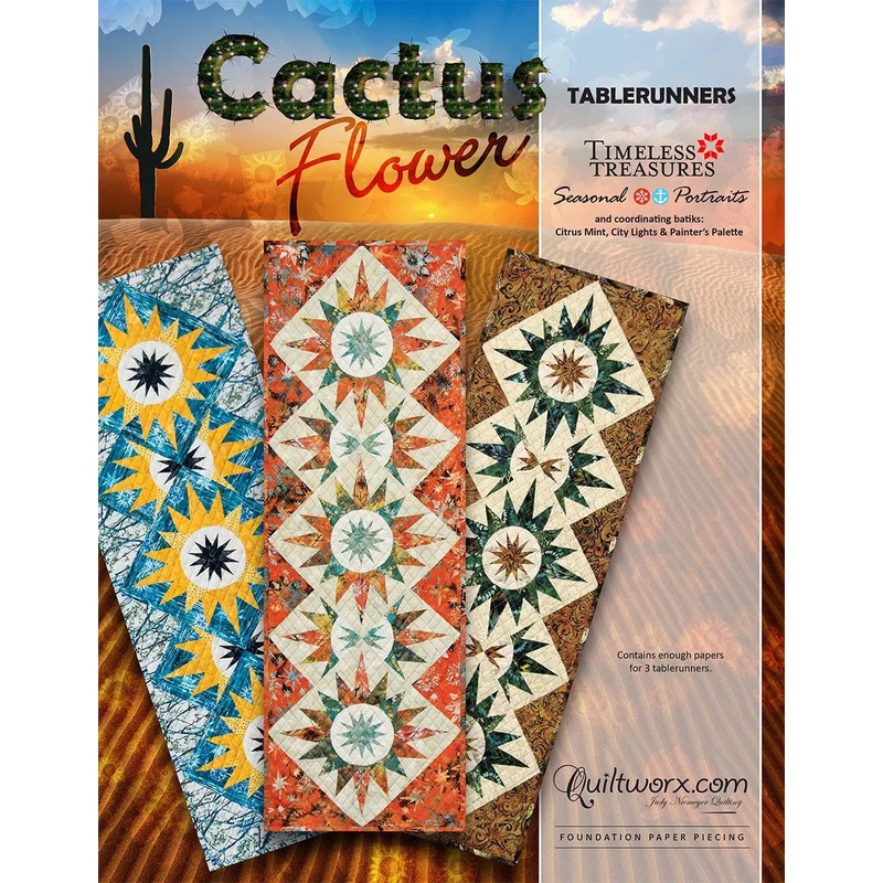 Cactus Flower Table Runner