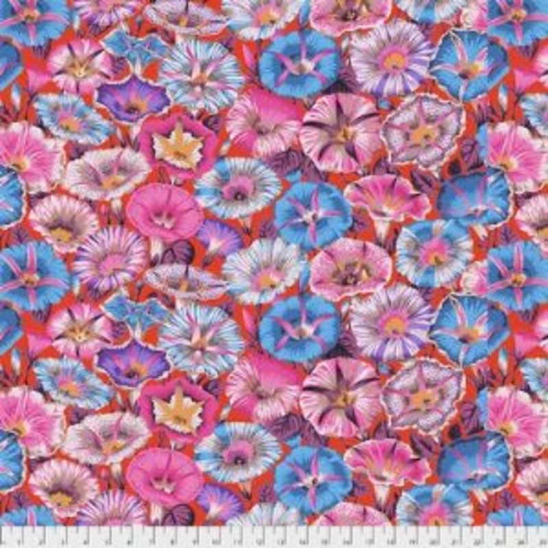 Philip Jacobs Spring 2019 - Variegated Morning Glory - Red PWPJ098-RED