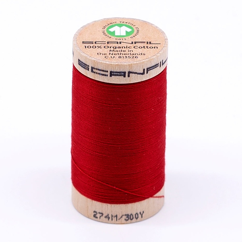 SCANFIL 30wt Organic Pima Cotton Thread 300 yds - 4871 Rubocondo