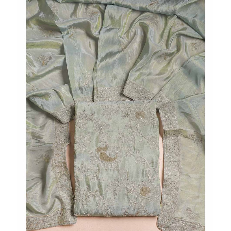 TISSUSE SILK EMBRIODERY SUIT SET