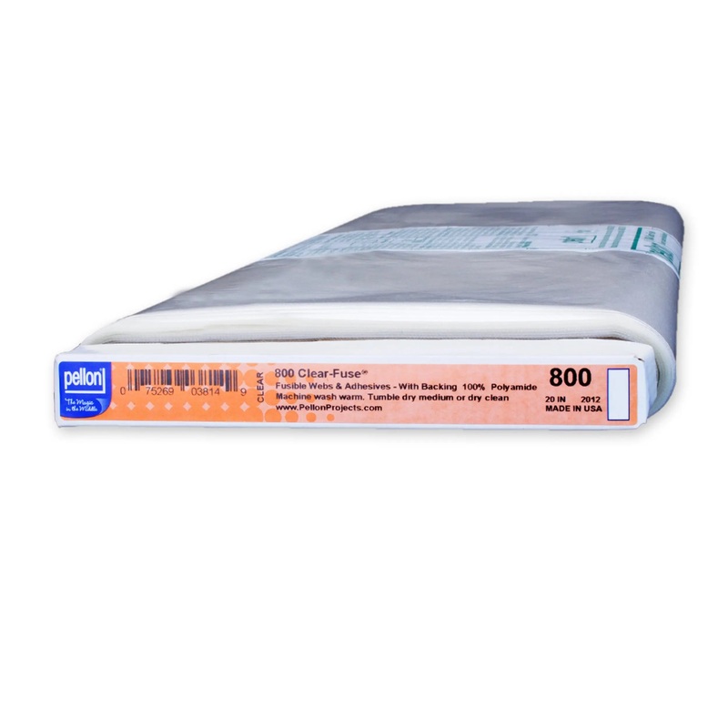 Pellon 800 Clear-Fuse 20" x 10 yards Bolt. Color: Clear.