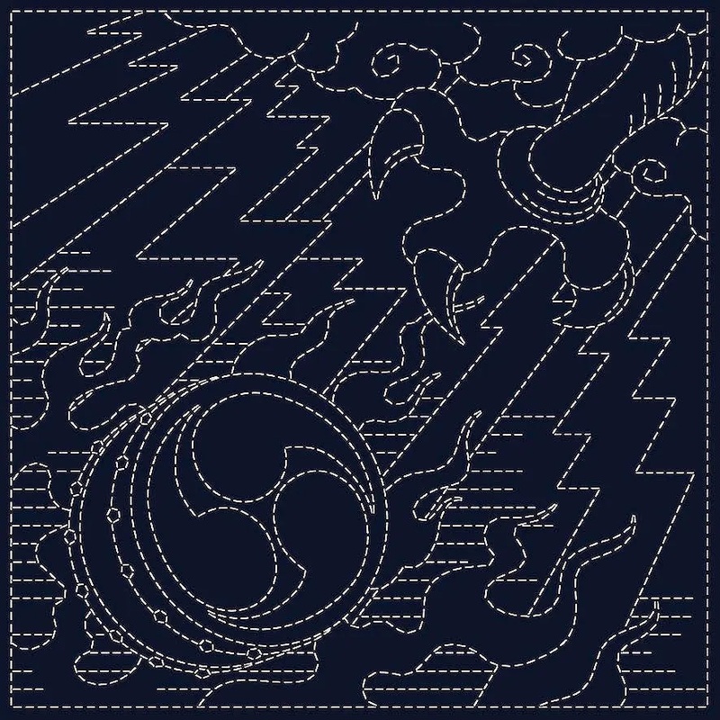 Sashiko Cloth Koi-Koi - Oni-Fuda
