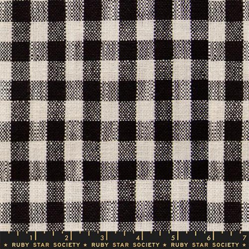 Sunshine Toweling Black Small Check