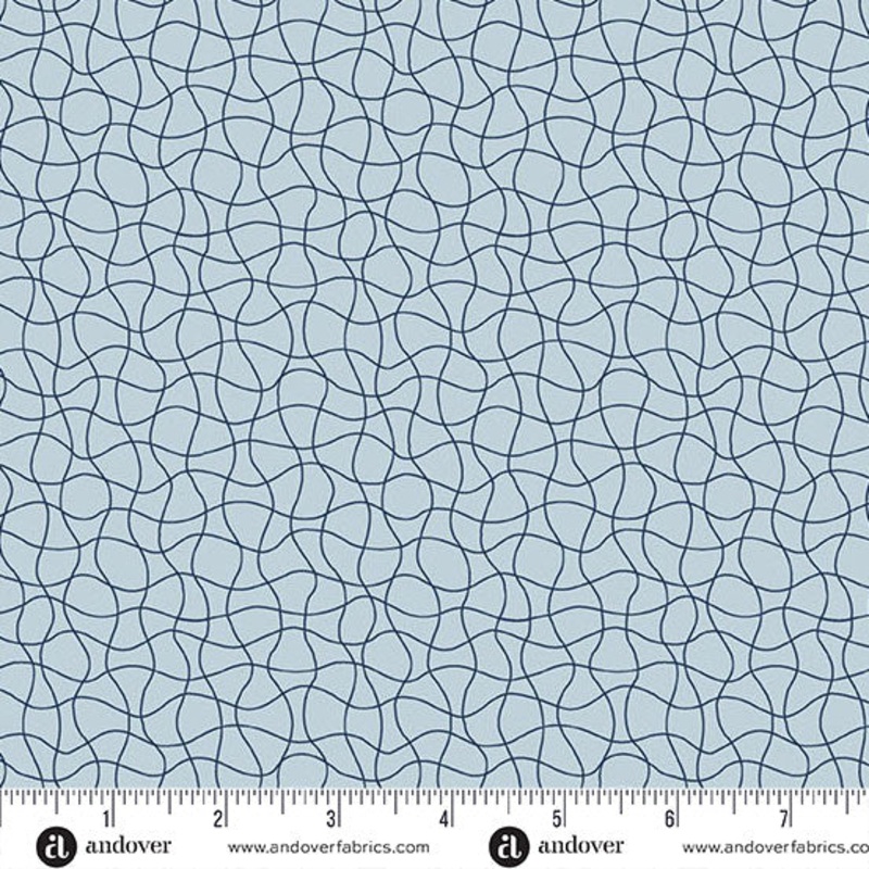 Wedgewood Drift Net Coastal Walk 108" Cotton Wideback Fabric per yard