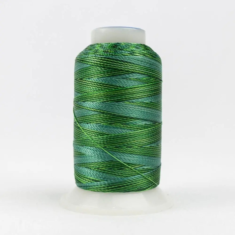 ACM03 - Accent 12wt Rayon Multi Greens Thread