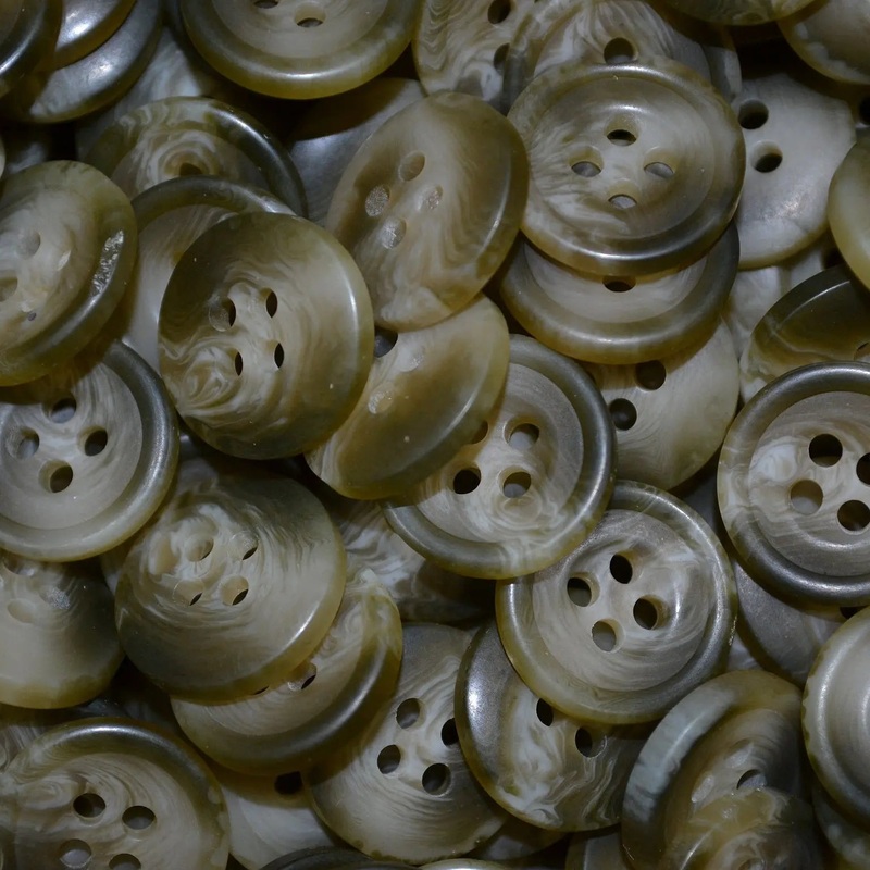 Sage Resin Pimbo Buttons Small (24 Ligne)