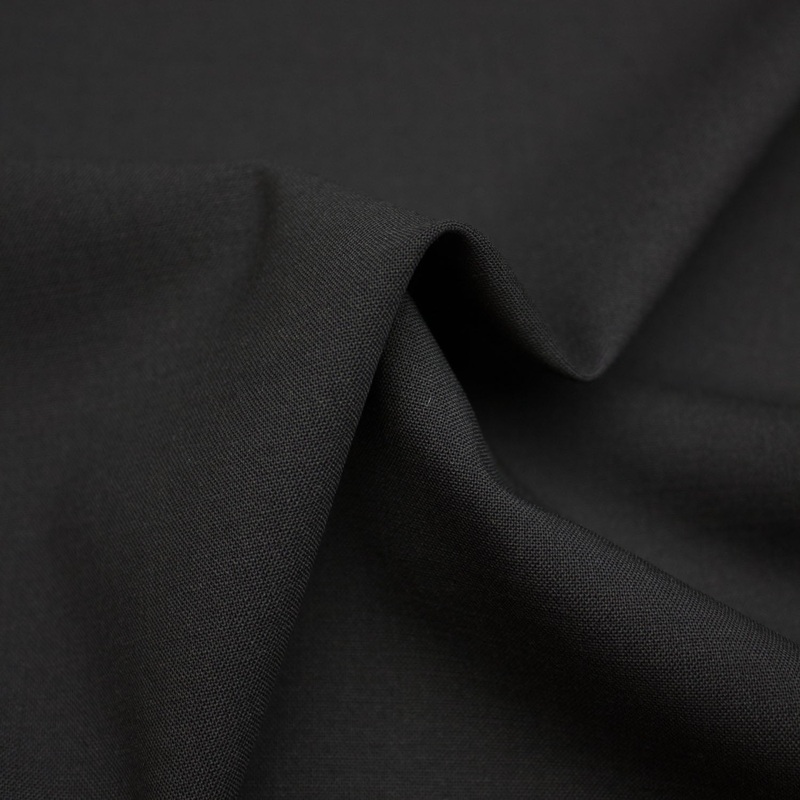 Shierlyn Black Wool Fabric