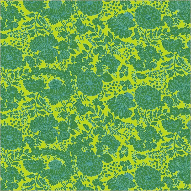Sweet Talk Kim Lime Cotton 44/45 Fabric Per Yard