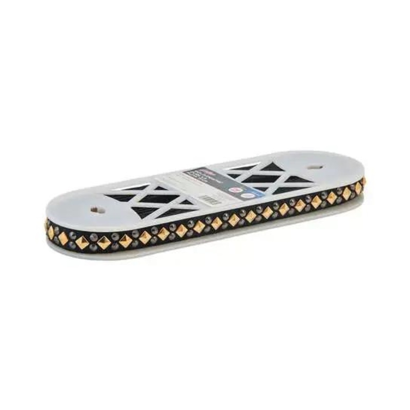 Yaya Han Sew on Dual LA Punk Trim 0.75'' Gold & Pewter - Per Yard