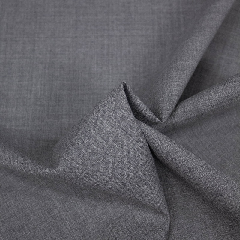 Hanes Grey Wool Suiting Fabric