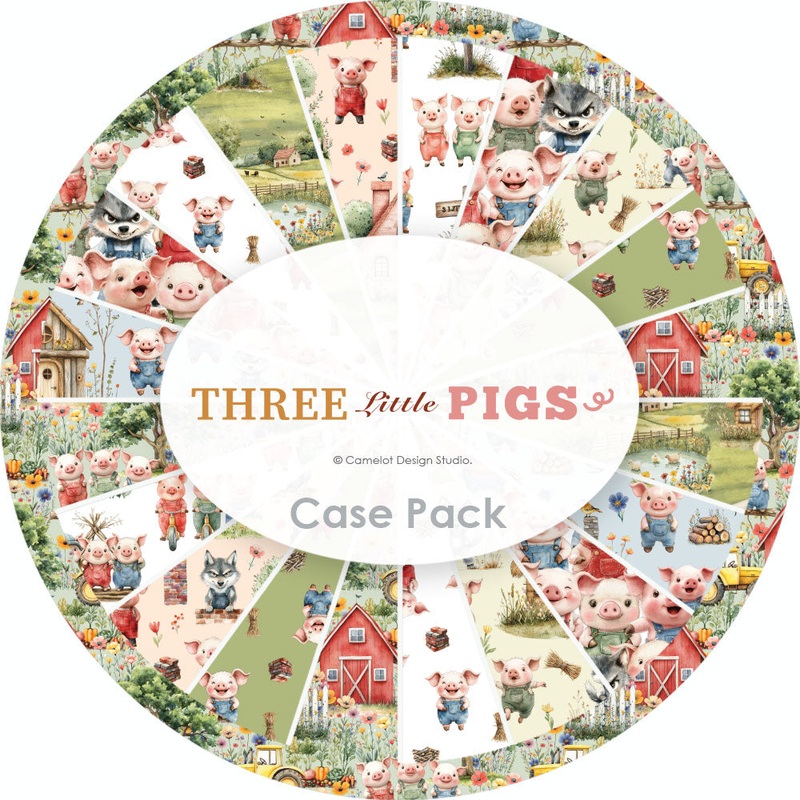 Three Little Pigs Collection Super Stack Case Pack (135 Yards) Multi