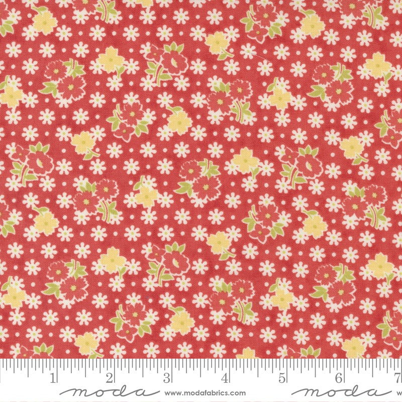Stitched Collection Fig Tree And Co Cotton Fabric 20432 Persimmon