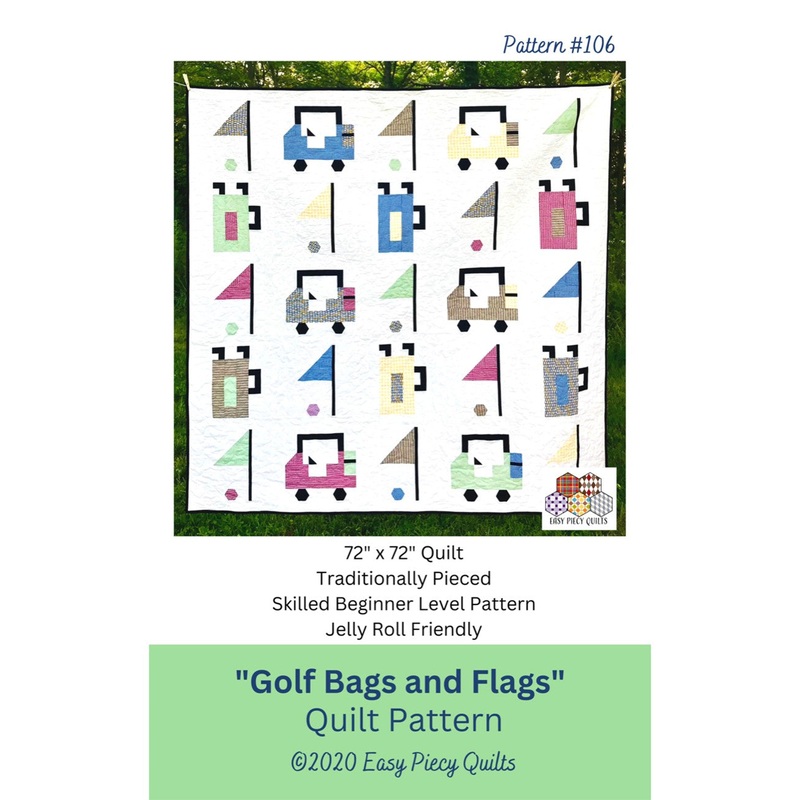 Golf Bags and Flags Quilt Pattern