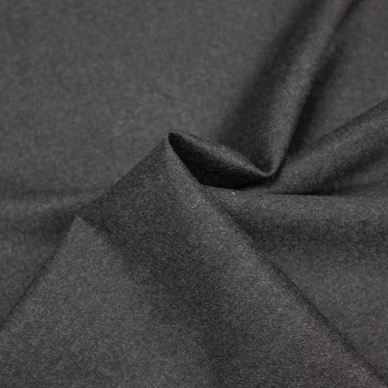 Luuk Dark Grey Wool Suiting Fabric SHOWROOM SAMPLE 34CM X 60CM