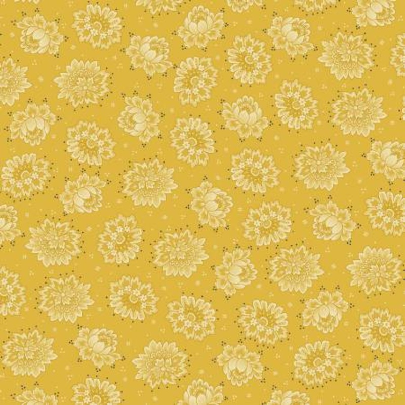 Quiet Grace Yellow Tossed Blossoms 920-44