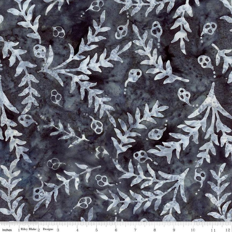 Sassy and Tweet Sprigs Charcoal - BT23094-157 - Riley Blake Designs
