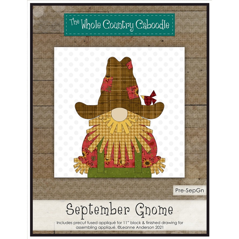September Gnome Precut Fused Applique Pack