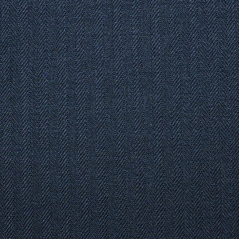 Black Herringbone Super 100's All Wool Worsted Suiting By Holland & Sherry