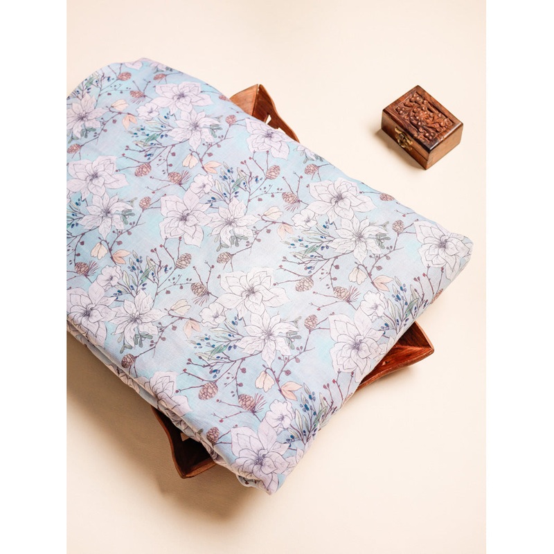 SEMI LINEN PRINTED FABRIC