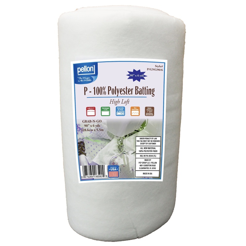 Pellon Polyester Batting 90" x 6 yards.