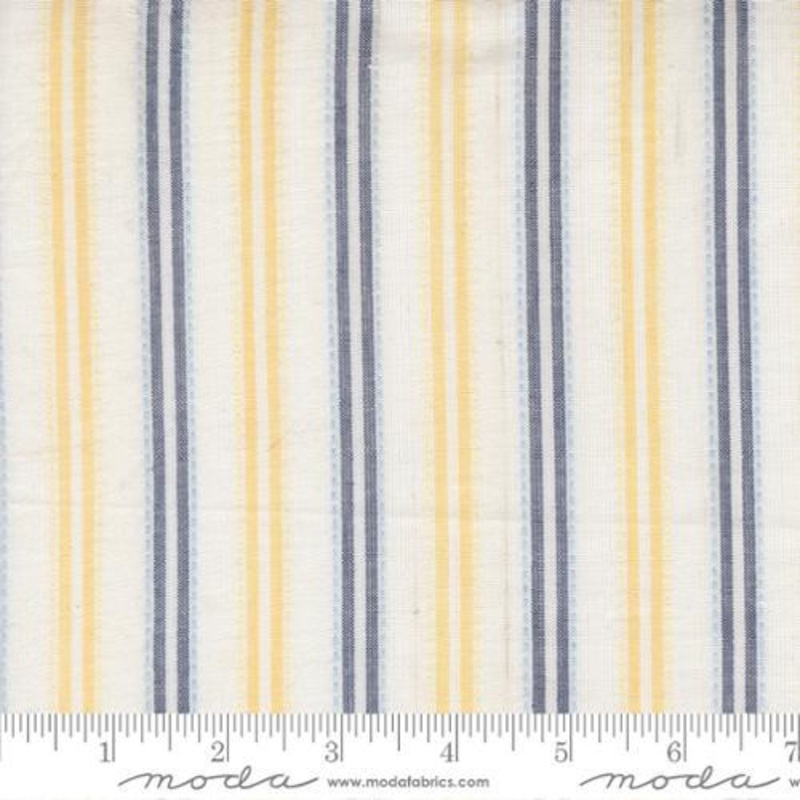 Summer Solstice Ticking Stripe Afternoon Multi - 12224 26 - Moda Fabrics