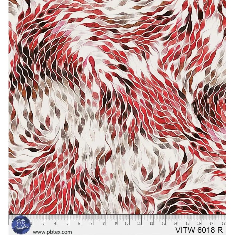 108" Vitality Chic Red Cotton Wideback Fabric per yard