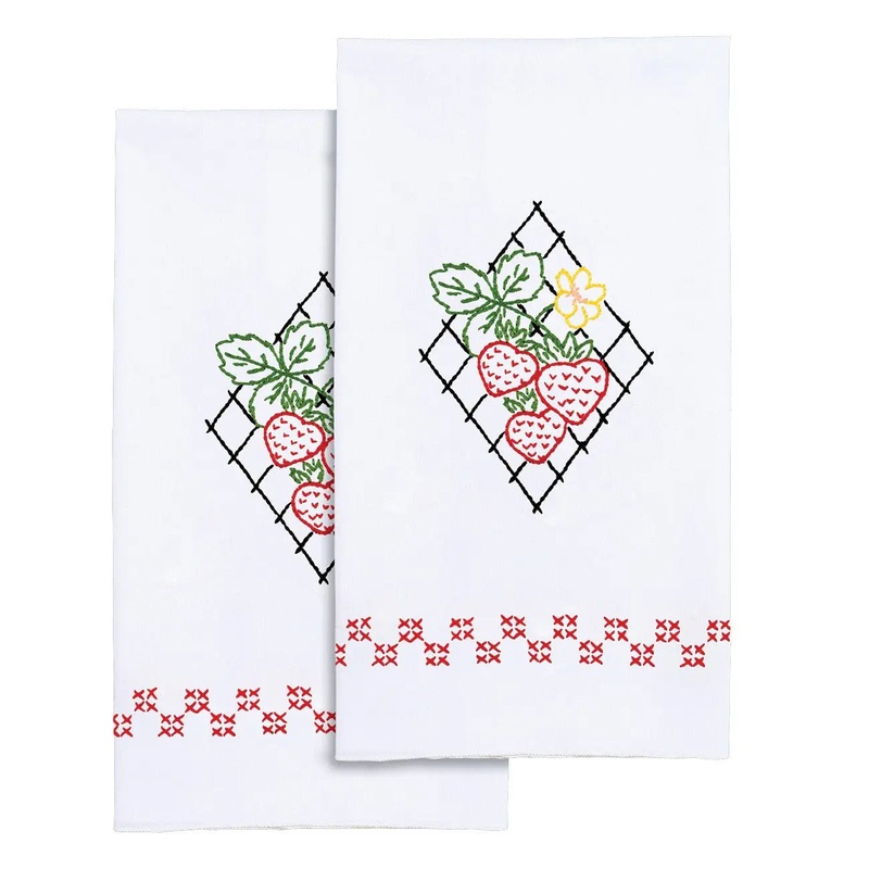 Strawberries Decorative Hand Towels