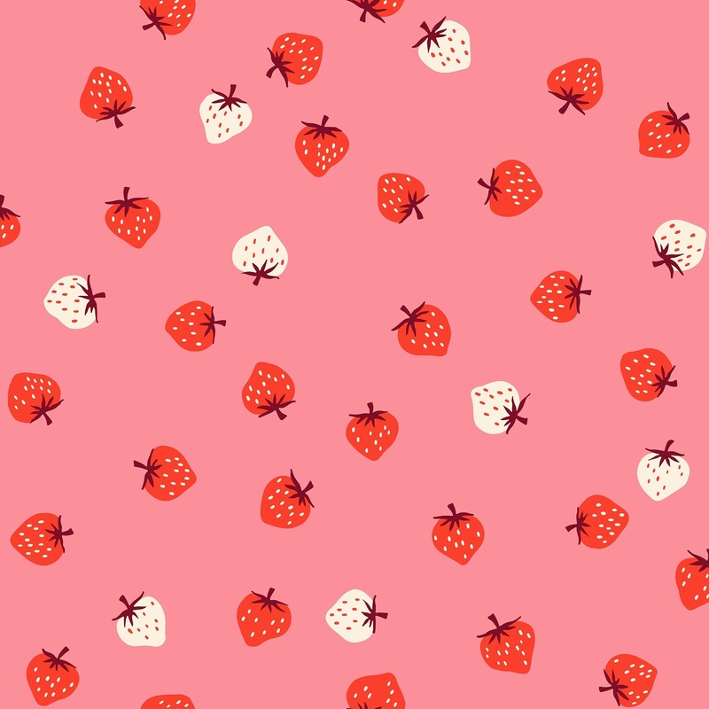 Strawberry - Tossed - Sorbet - Kimberly Kight - Ruby Star Society - Moda - 1/2 yd