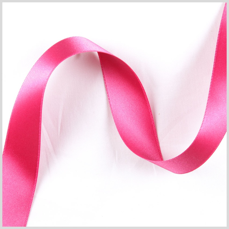 1.5" Hot Pink Double Face French Satin Ribbon