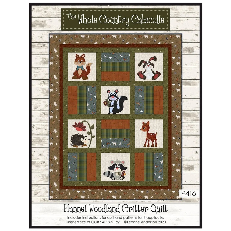 Flannel Woodland Critter Quilt