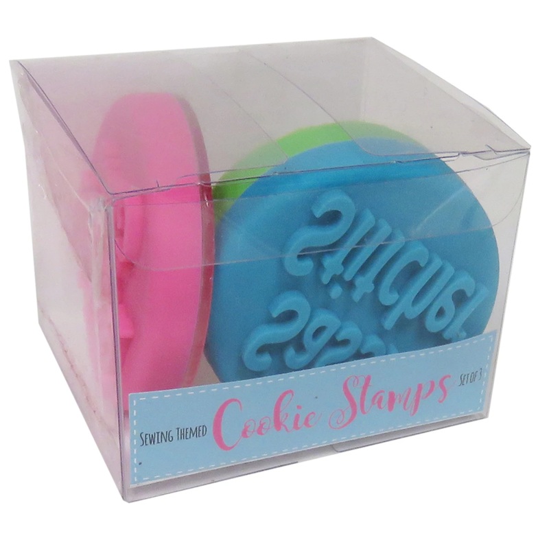 Sewing Themed Cookie Stamps - Set of 3