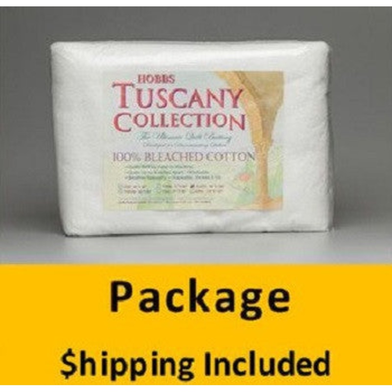 TB72 Hobbs Tuscany Bleached Cotton (Package, Twin 72 in. x 96 in.) shipping included*