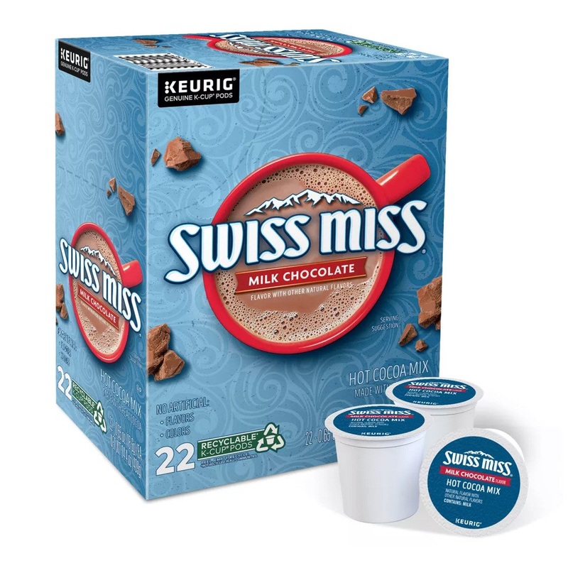 Swiss Miss Milk Chocolate Hot Cocoa Mix Keurig Pods