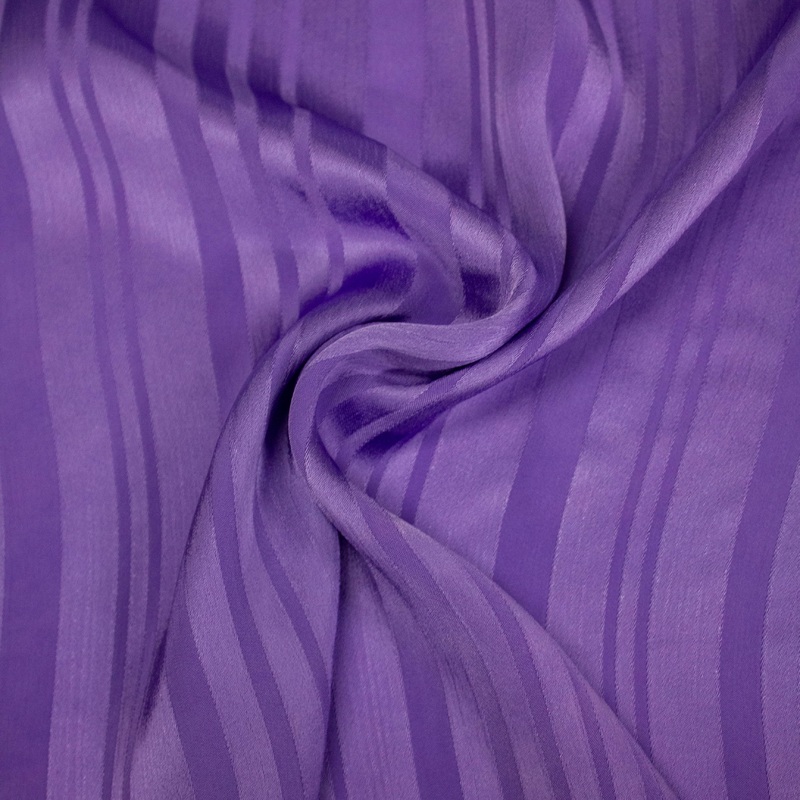 Remus Purple Striped Viscose Jacquard Fabric