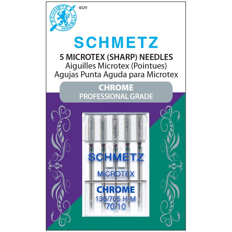 Schmetz Chrome Microtex Needles (5 Pack) 70/10
