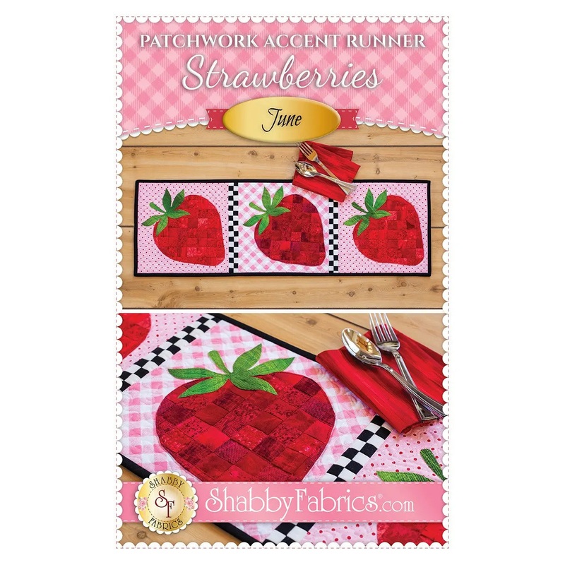 Patchwork Accent Runner Strawberries June