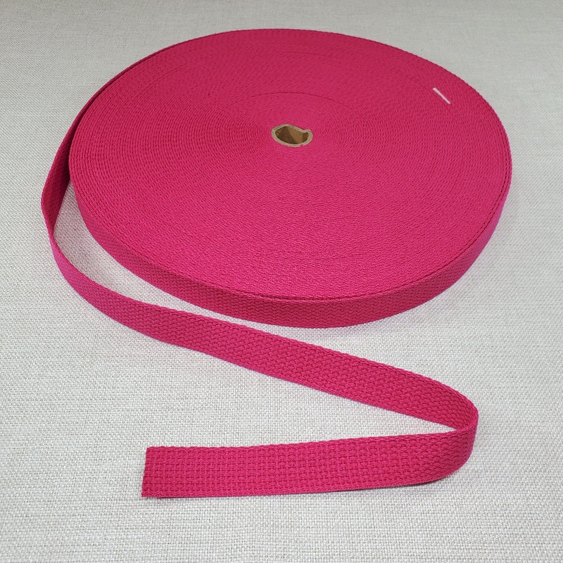 1" wide FUCHSIA Cotton Belting | 3 Yard Cut