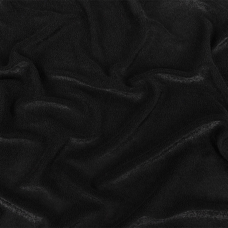 1 Yard of Black Radiant Rayon French Terry