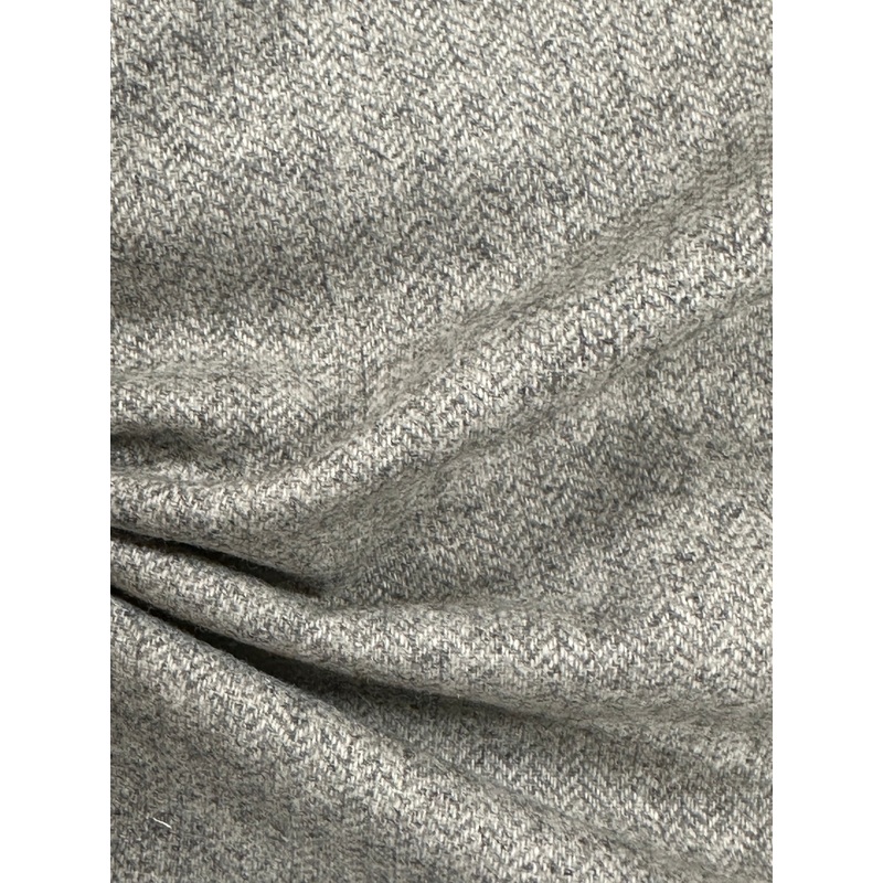 Light Grey Polyester & Wool Suiting Fabric 65/35 Blend