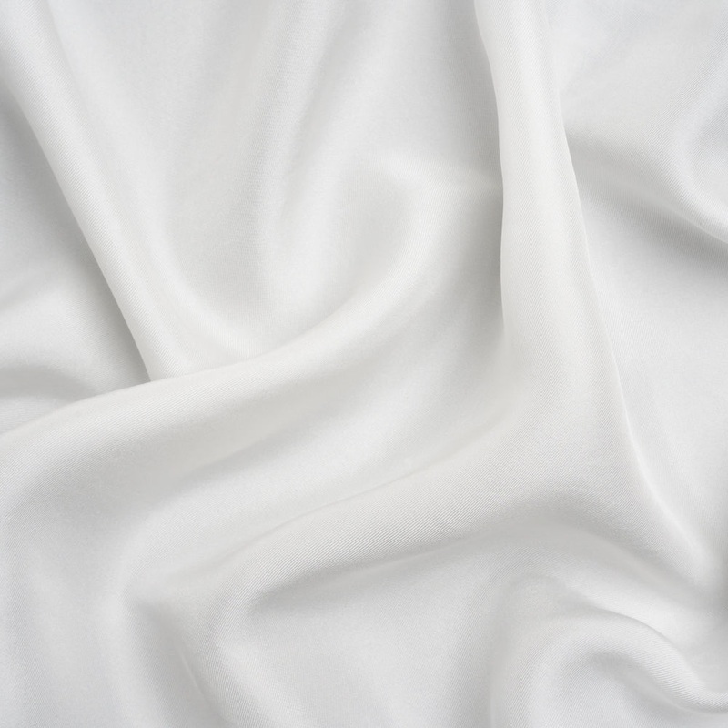 Washed Silk Twill 18mm - Off-White