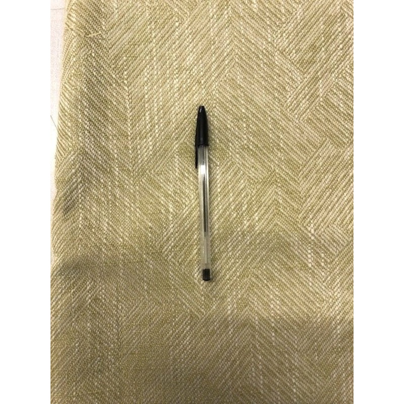 Sand Herringbone Furnishing. 360g/m2, 145cm, 100% Cotton. Roll Size: 2.1m
